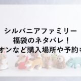 シルバニアファミリー福袋2026のネタバレ！イオンなど購入場所や予約も！
