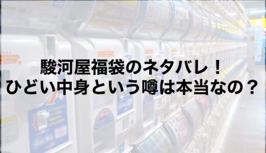 駿河屋福袋2026のネタバレ！ひどい中身という噂は本当なの？