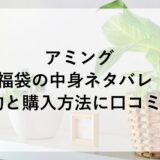 アミング福袋2026の中身ネタバレ！予約と購入方法に口コミも！