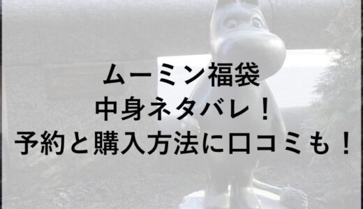 ムーミン福袋2026の中身ネタバレ！予約と購入方法に口コミも！