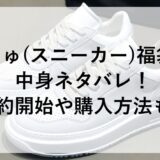にゅ(スニーカー)福袋2026の中身ネタバレ！予約開始や購入方法も！