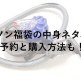ダイソン福袋2026の中身ネタバレ！予約と購入方法も！