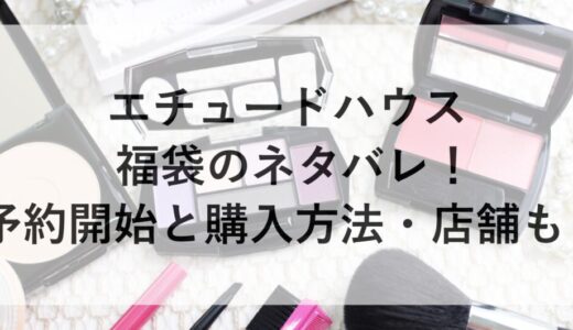エチュードハウス福袋2026のネタバレ！予約開始と購入方法・店舗も！