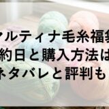 マルティナ毛糸福袋2027の予約日と購入方法は？ネタバレと評判も！