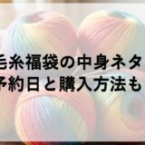 野呂毛糸福袋2027の中身ネタバレ！予約日と購入方法も！