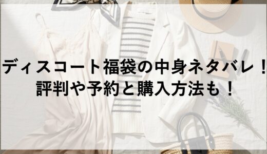 ディスコート福袋2027の中身ネタバレ！評判や予約と購入方法も！